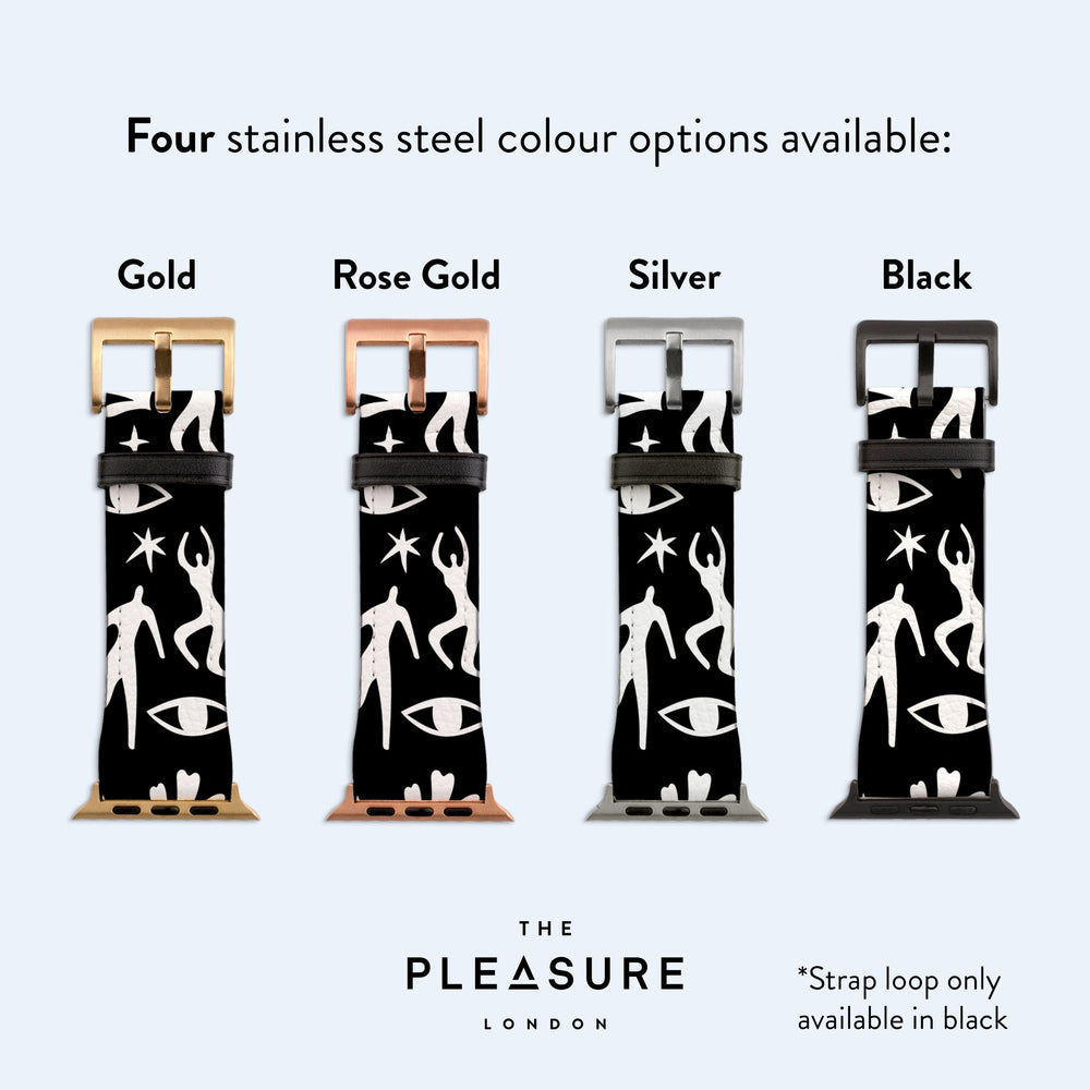 MATISSE Black Apple Watch Strap