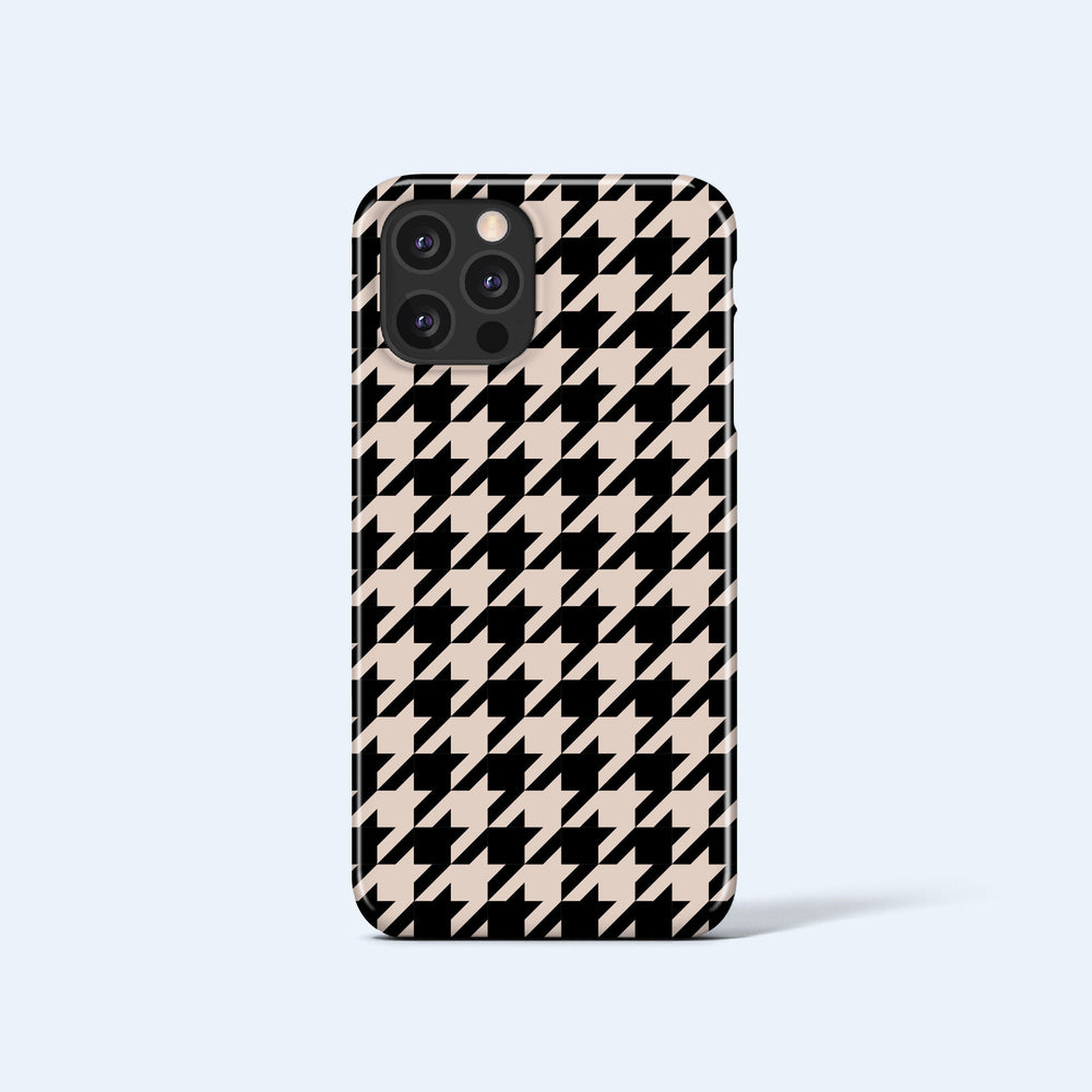 HOUNDSTOOTH BEIGE iPhone 16 Case