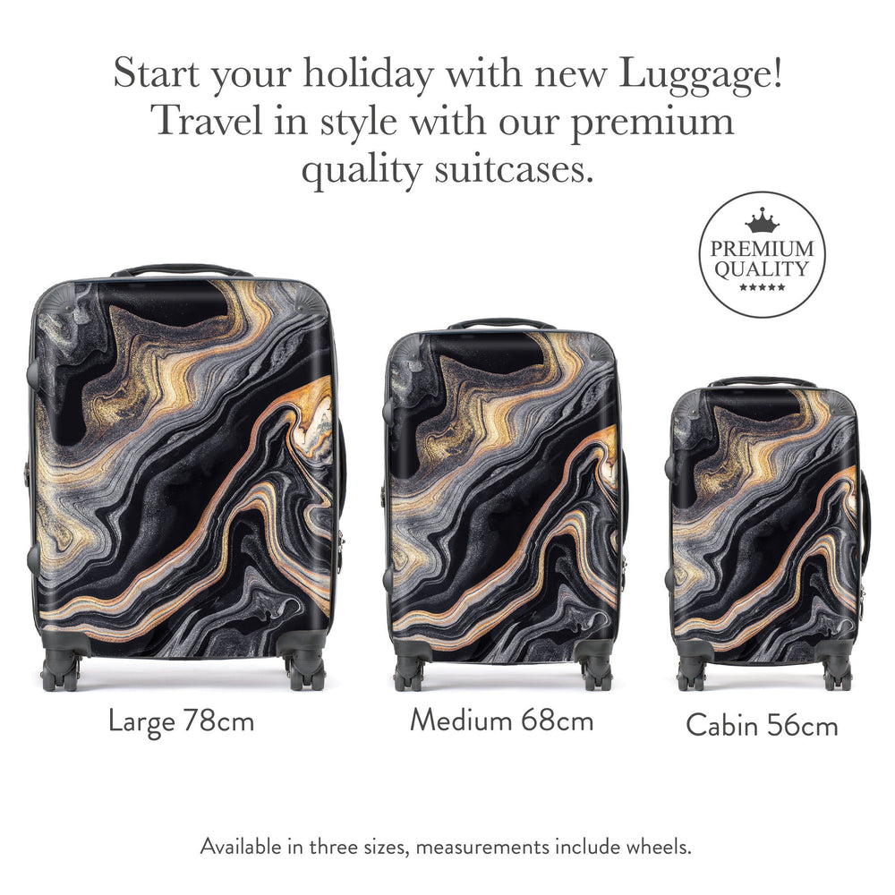 MIDNIGHT MARBLE SUITCASE