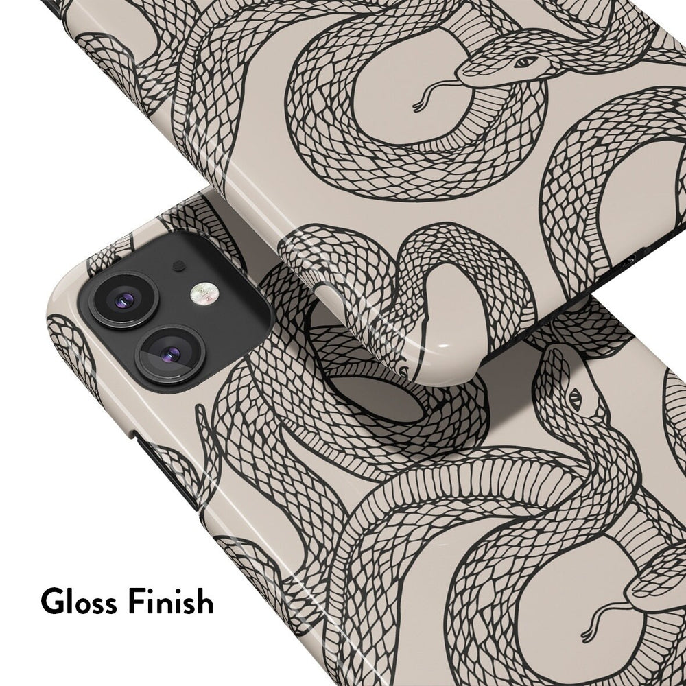 BLACK SNAKES Pixel Case