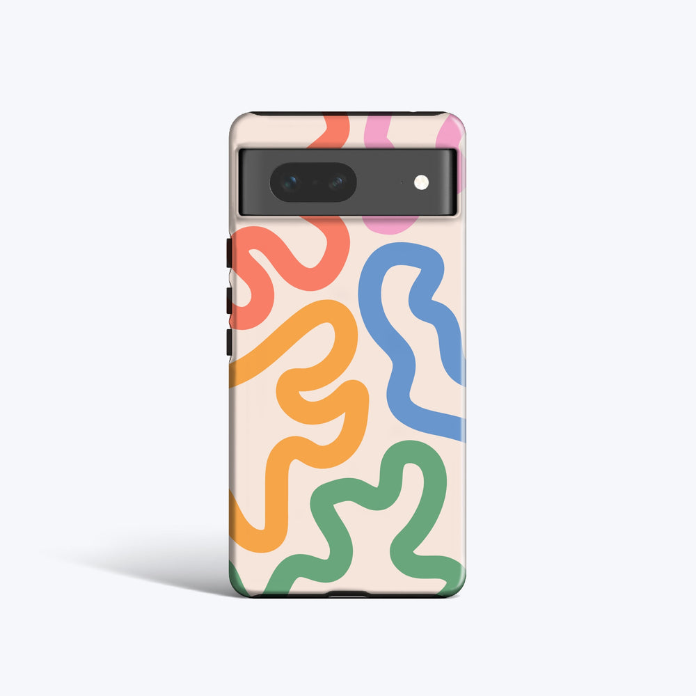 FUNKY LINES PASTEL Pixel 8 Case